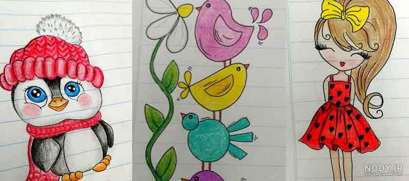 کارتونی کودکانه نقاشی دختر کفشدوزکی ساده