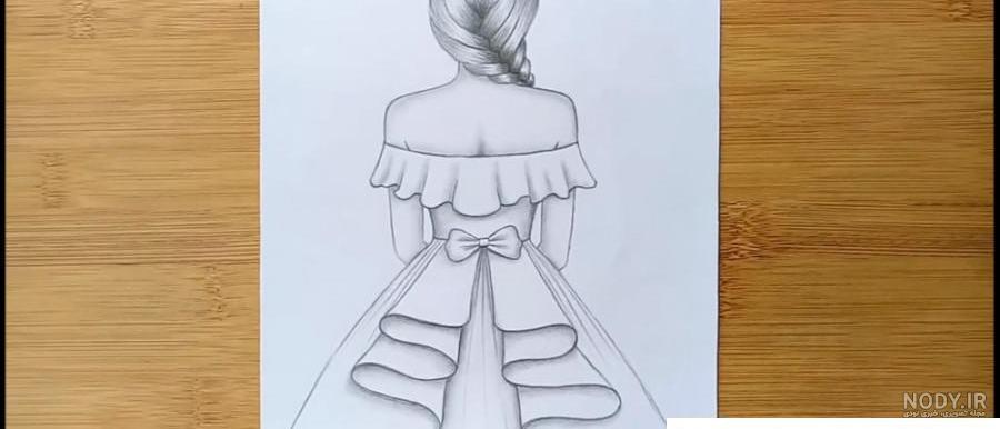 آموزش نقاشی دخترانه ی ساده و زیبا