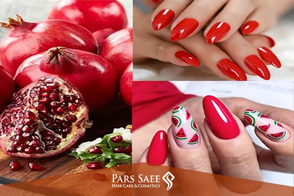 طرح ناخن هندوانه ویژه شب یلدا (طرح لاک) طرح ناخن هندوانه ویژه شب یلدا (طرح لاک)