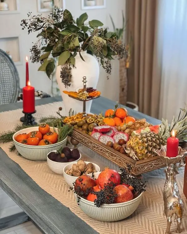 عکس از چیدمان شب یلدا