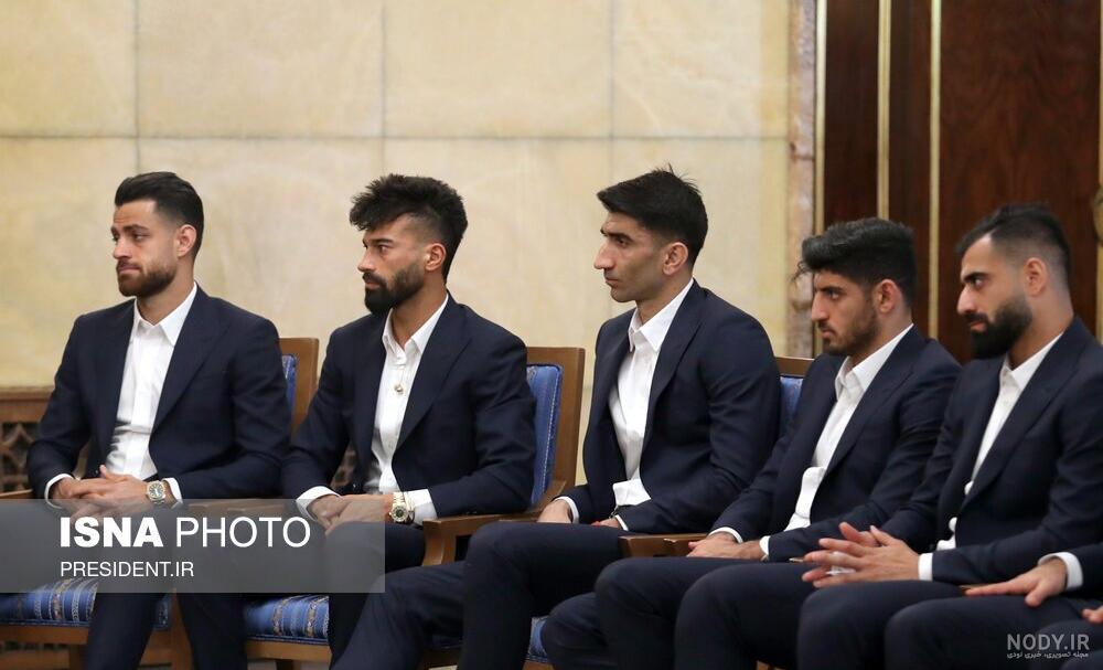 عکس دسته‌جمعی ملی‌پوشان تیم ملی با قلعه‌نویی