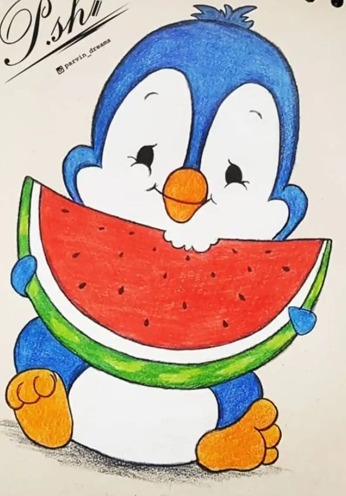 عکس نقاشی آسان شب یلدا