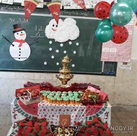 عکس کیک شب یلدا برای مدرسه