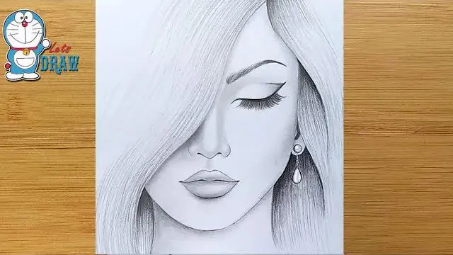 نقاشی ساده با مداد سیاه آسان