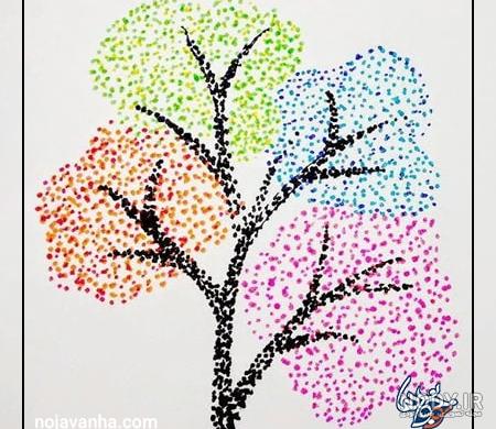 نقاشی ساده با نقطه هفتم
