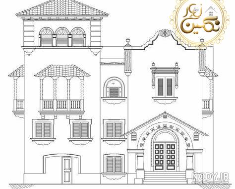 نقاشی طراحی خانه باغ نقاشی طراحی خانه باغ