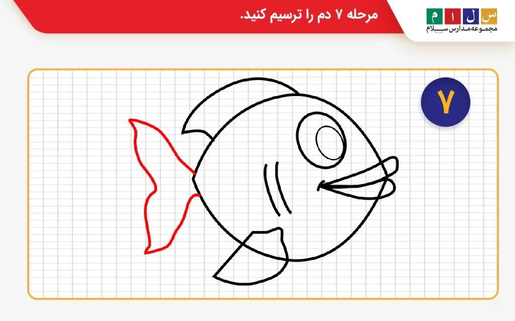 نقاشی ماهی آسان کوچک نقاشی ماهی آسان کوچک