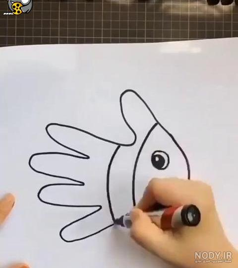 نقاشی ماهی زیبا و ساده نقاشی ماهی زیبا و ساده