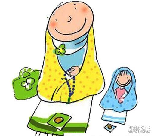 نقاشی نماز خواندن ساده نقاشی نماز خواندن ساده