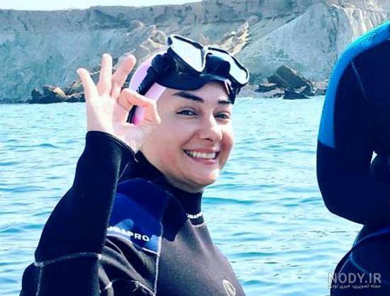 عکس دختر کنار دریا شمال