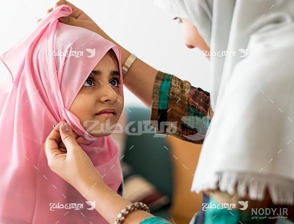 عکس خفن عکس مادر دختری فانتزی با حجاب