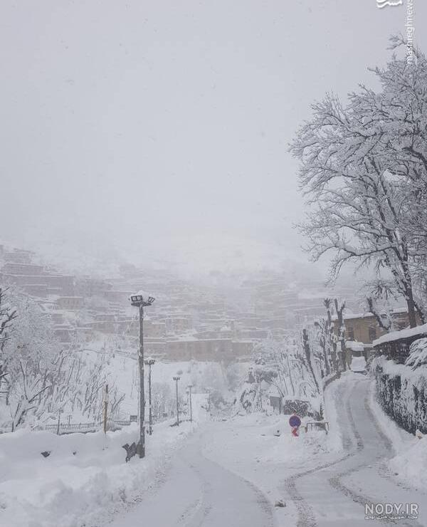 عکس از برف در مشهد