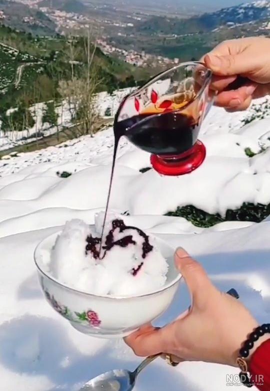 عکس برف با شیره