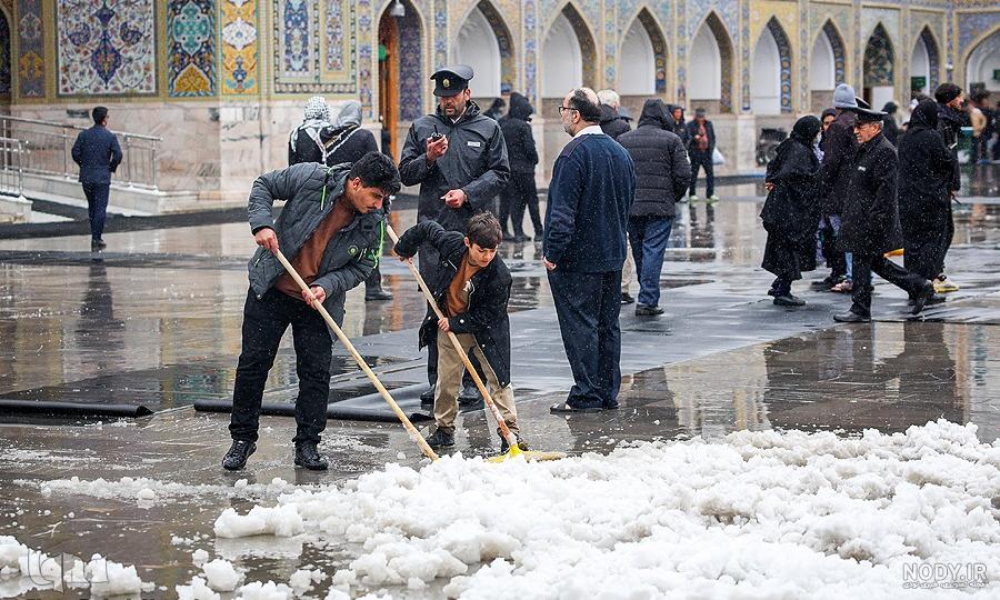 عکس برف در مشهد امروز عکس برف در مشهد امروز