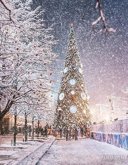 عکس برف و کریسمس