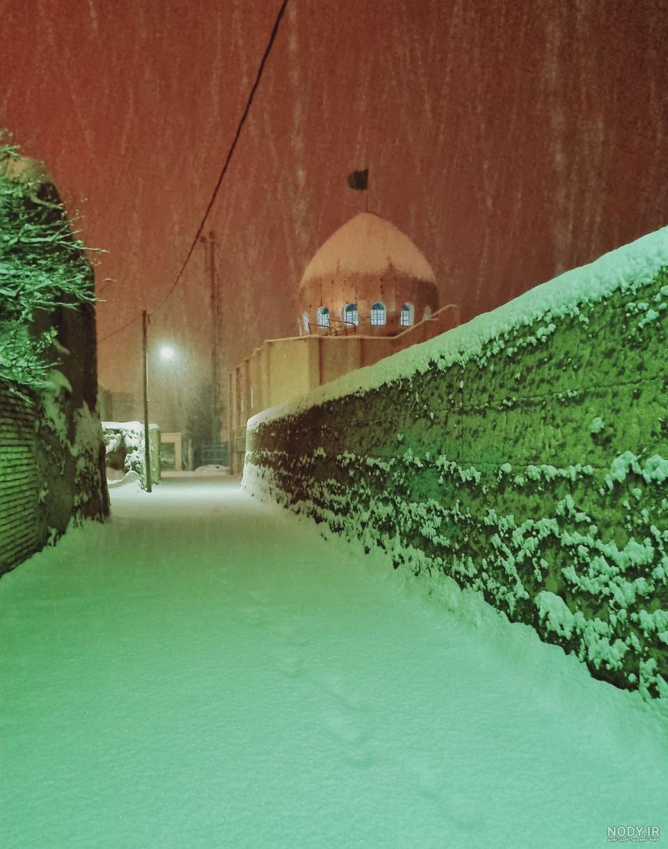 عکس برف یزد