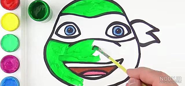 نقاشی لاک پشت های نینجا مایکی