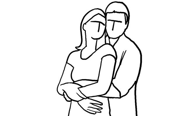 ژست عکس زن و شوهر ایرانی - عکس نودی