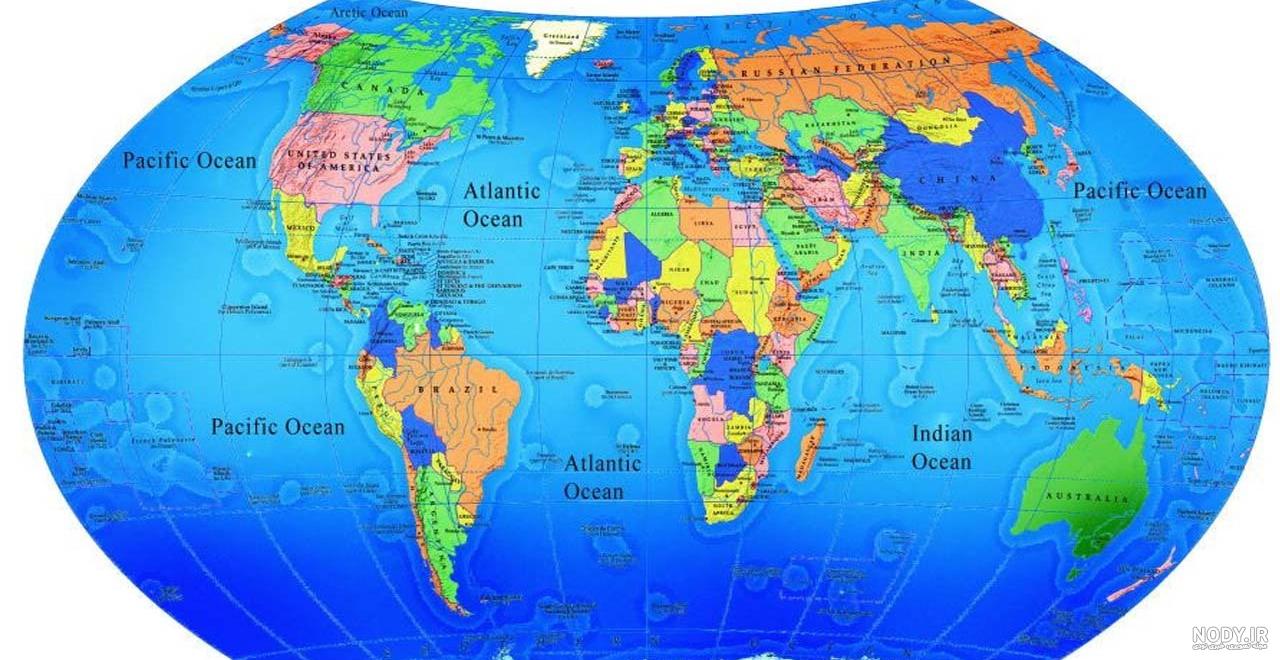 عکس کشور آمریکا روی نقشه