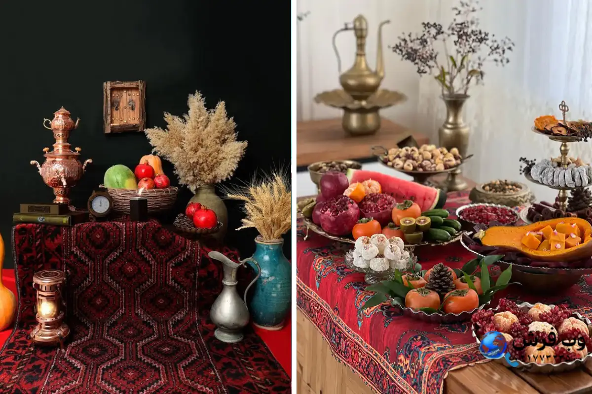 ایده سفره شب یلدا ساده و شیک