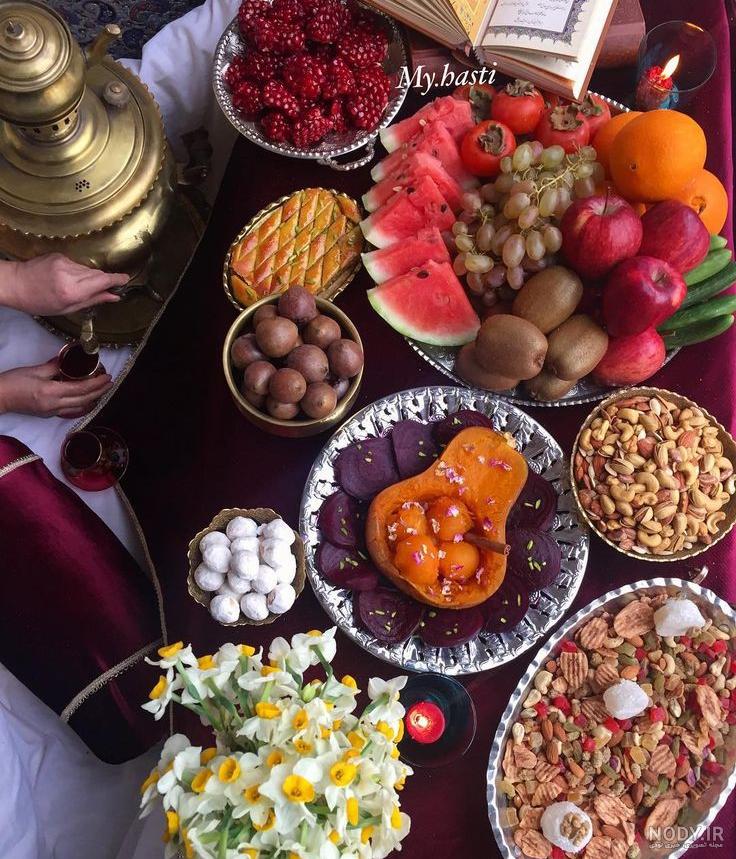 ایده سفره یلدا ساده و شیک