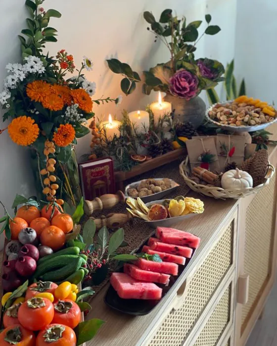 ایده میز یلدایی مدرسه ایده میز یلدایی مدرسه