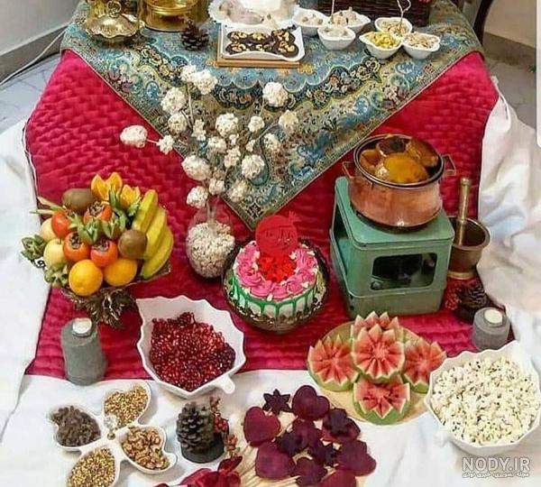 ایده چیدمان میز یلدایی ایده چیدمان میز یلدایی