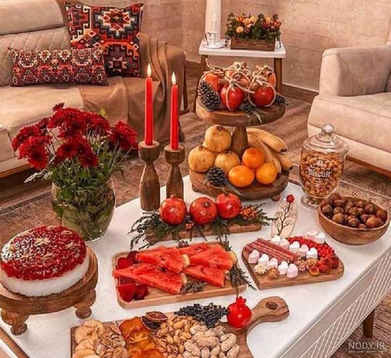 ایده کیک شب یلدا ساده