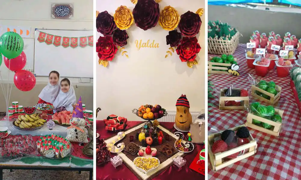 تزیین شب یلدا برای مدرسه با خلاقیت های جدید و دوست داشتنی تزیین شب یلدا برای مدرسه با خلاقیت های جدید و دوست داشتنی