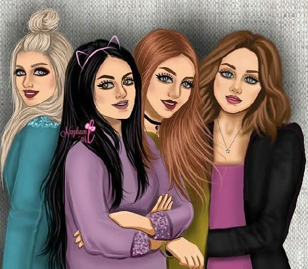 عکس پنج نفره دوستانه دخترانه ❤️ [ بهترین تصاویر ]