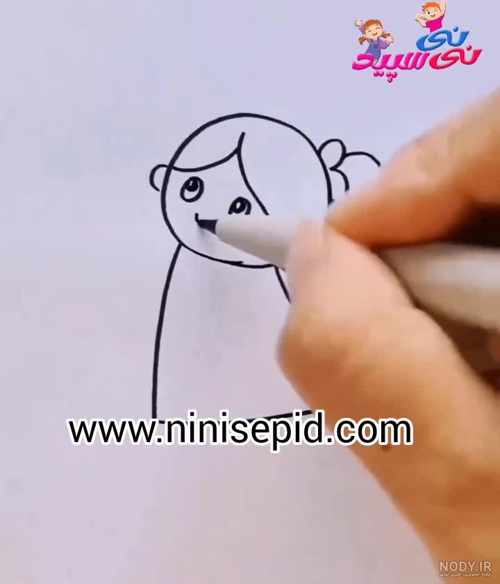 آموزش نقاشی کودکانه دختر بچه آموزش نقاشی کودکانه دختر بچه