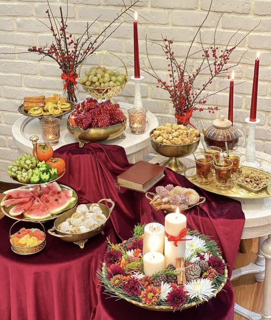 ایده تزیین یلدای عروس