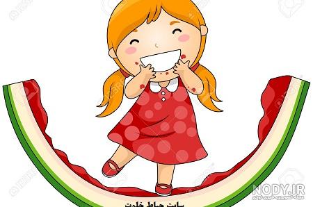 نقاشی شب یلدا برای مدرسه ساده