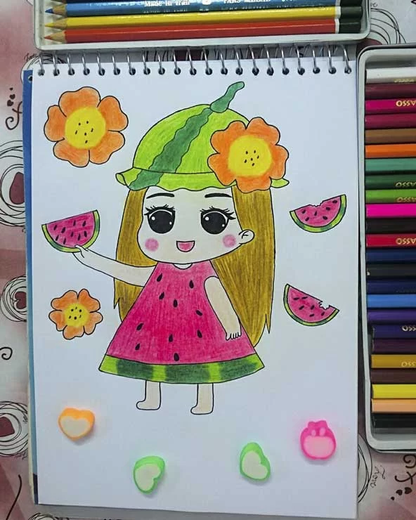 نقاشی شب یلدا برای کلاس سوم ❤️ [ بهترین تصاویر ]