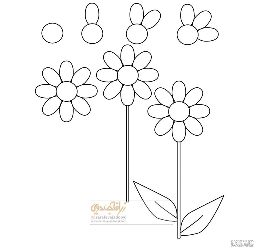 نقاشی و طراحی گل ساده نقاشی و طراحی گل ساده