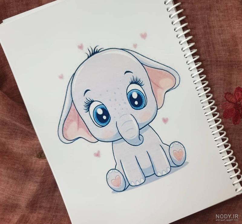 نقاشی فیل کوچولو