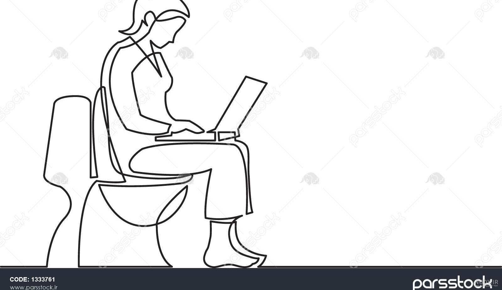 نقاشی میز صندلی ساده
