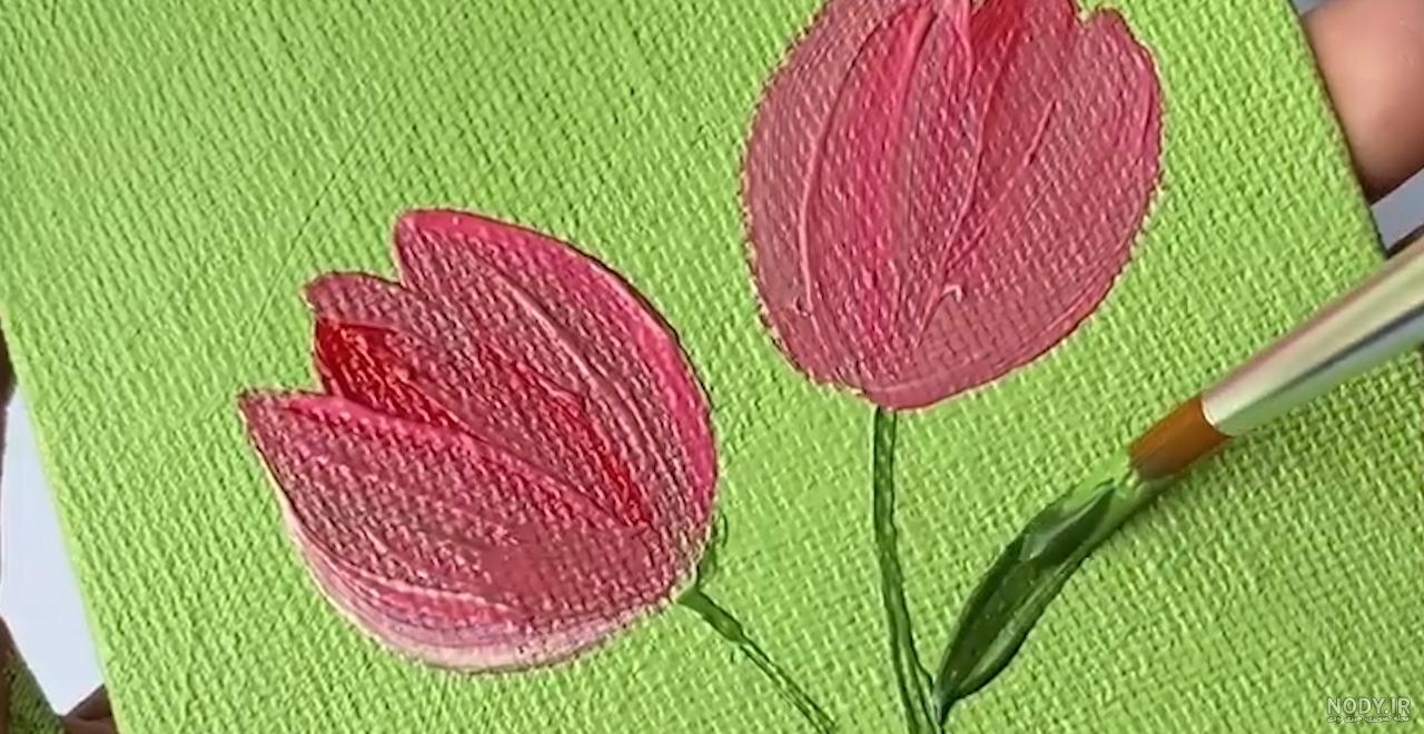 نقاشی گل لاله - عکس نودی