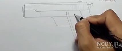 آموزش نقاشی تفنگ مسلسل