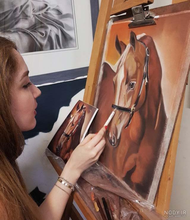 نقاشی با مداد رنگی ساده