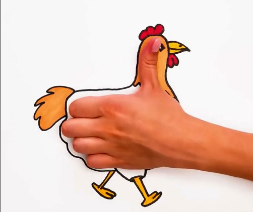 نقاشی با کف دست زیبا
