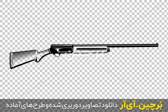 نقاشی تفنگ شاتگان دولول