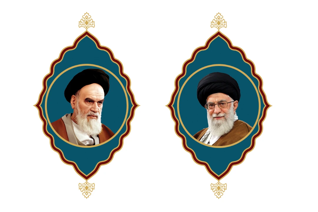 عکس سردار سلیمانی با رهبر و امام خمینی
