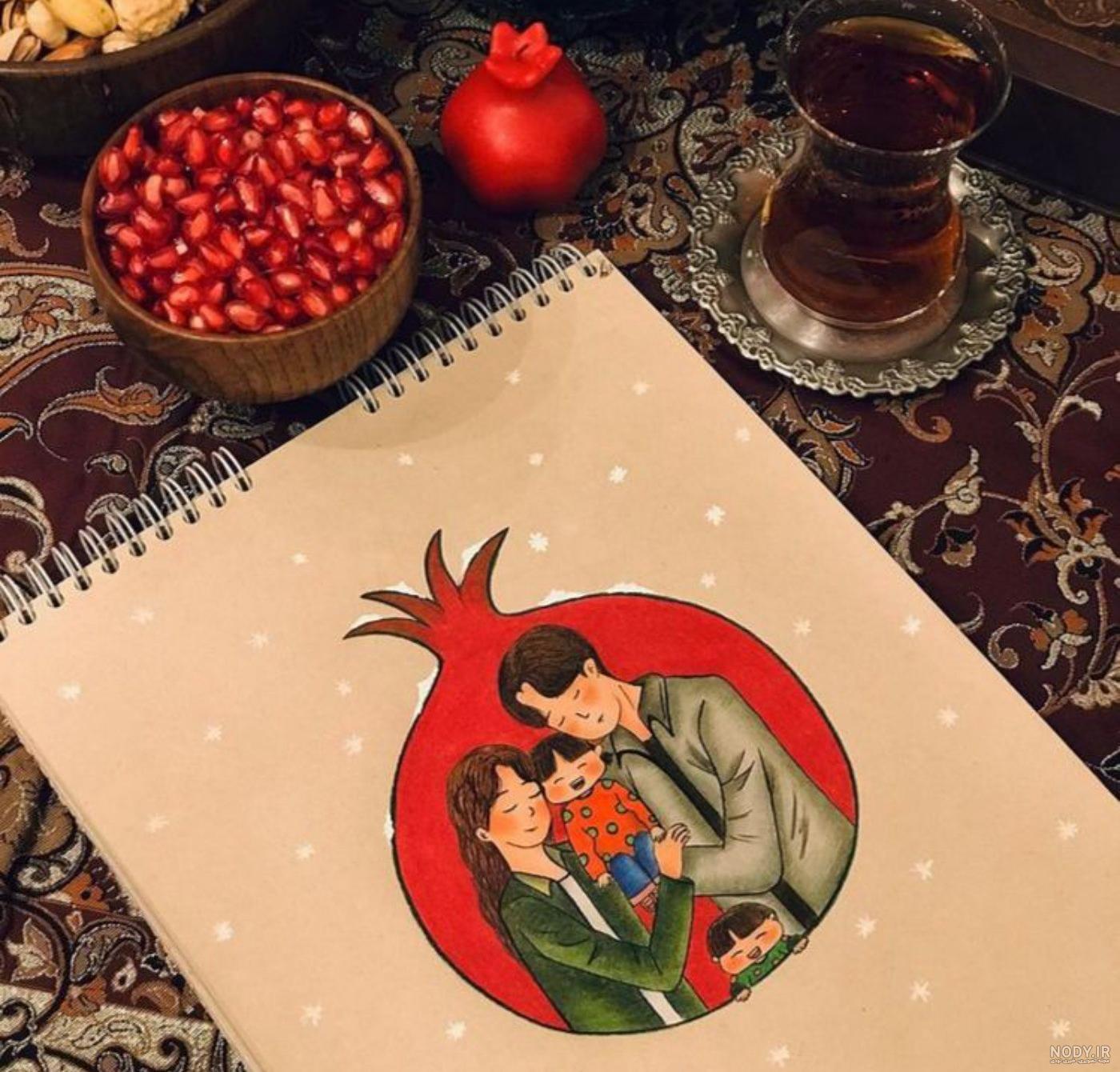 سفره شب یلدا ۱۴۰۱ ❤️+ عکس جدیدترین تزیینات شب یلدایی دونفره - ماگرتا