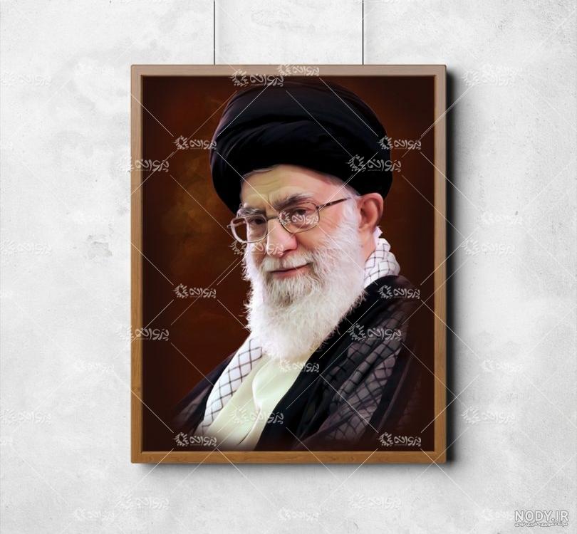 عکس با کیفیت رهبری و امام خمینی
