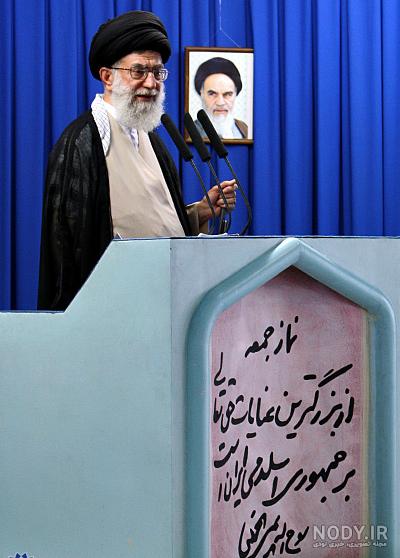 عکس رهبر انقلاب در نماز جمعه
