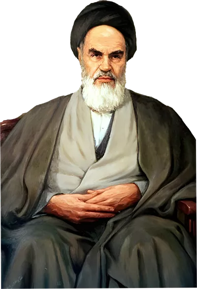 عکس رهبر با امام خمینی