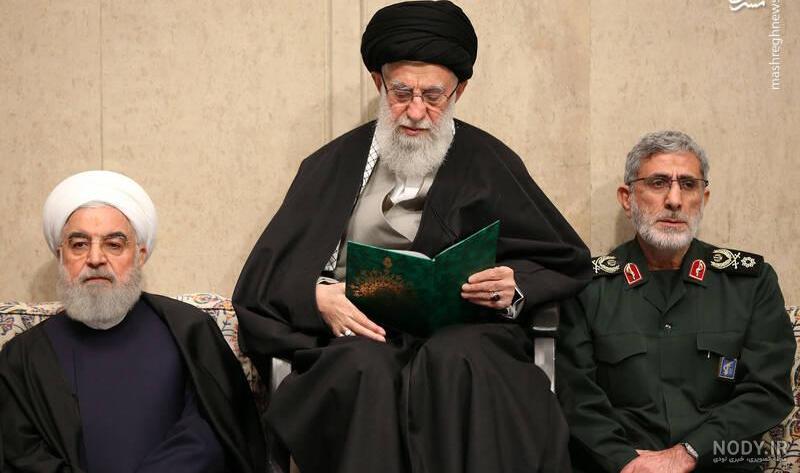 عکس رهبر با حاج قاسم سلیمانی