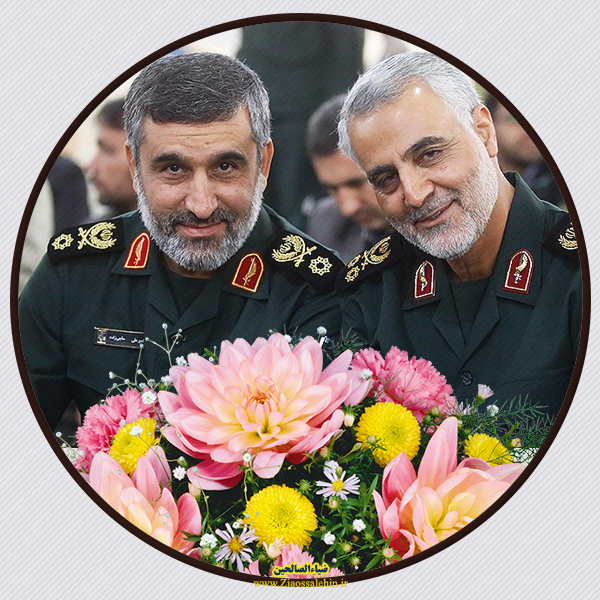 عکس رهبر و حاج قاسم سلیمانی برای پروفایل