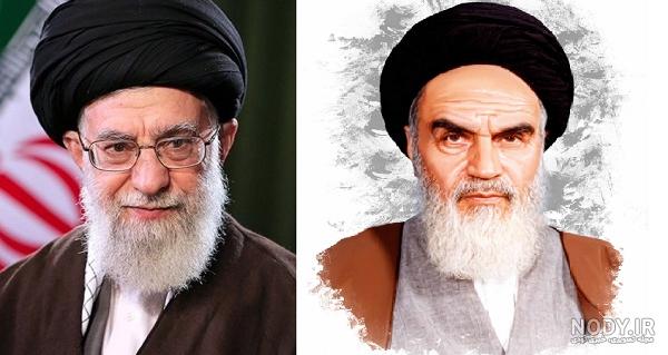 عکس رهبری و امام خمینی png
